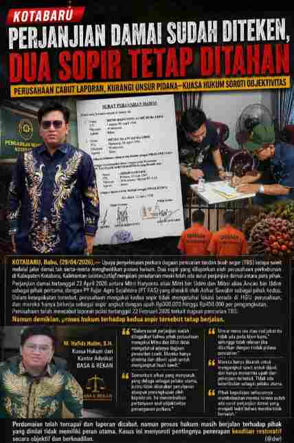 BASA Rekan Desak Pembebasan Warga Dayak Kotabaru, PT FAS Sudah Cabut Laporan dan Teken Perdamaian IMG_20260429_194205.jpg